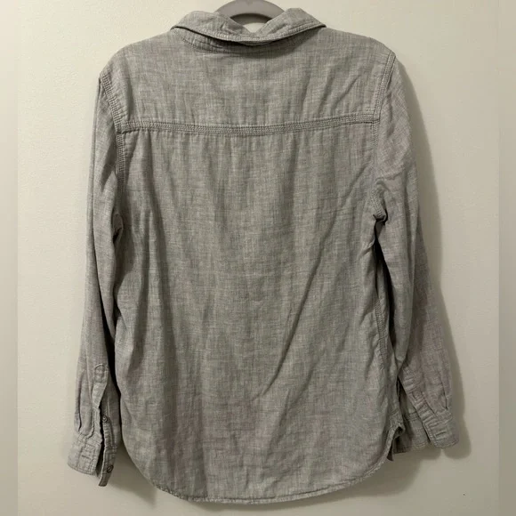 Lou & Grey Heathered Gray Blouse - Popover shirt - Picture 6 of 6